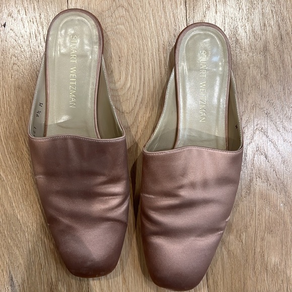 Stuart Weitzman Satin Slides - Picture 2 of 9